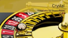  Presentation with cylinder - Presentation with odd numbers - cylinder of a roulette gambling background and a gold colored foreground