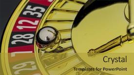  Presentation with roulette - Slide deck having odd numbers - roulette casino gambling background and a  colored foreground