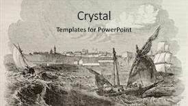  Presentation with old ship - Amazing slides having odessa old view backdrop and a light gray colored foreground