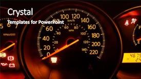  Presentation with car - Audience pleasing presentation theme consisting of odometer - dashboard in the car backdrop and a wine colored foreground