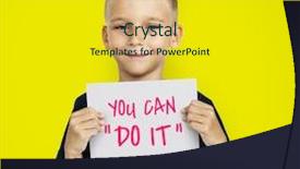  Presentation with automobile driver hand hold steering - PPT layouts enhanced with odometer - driver's hands on a steering background and a sky blue colored foreground