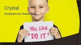  Presentation with driver - PPT theme having odometer - driver's hands on a steering background and a sky blue colored foreground