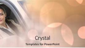  Presentation with effect - Amazing PPT theme having odometer - woman in car with transition backdrop and a lemonade colored foreground