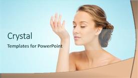  Presentation with odor - Amazing PPT theme having odor - beauty aroma people and body backdrop and a cool aqua colored foreground