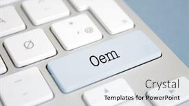  Presentation with foreign - Slide deck consisting of oem means hello in a foreign language background and a sky blue colored foreground