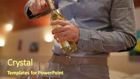  Presentation with cellar - Beautiful slide deck featuring  backdrop and a  colored foreground