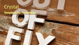  Presentation with old wood planks - Presentation theme enhanced with of-fix-text-on-old background and a tawny brown colored foreground