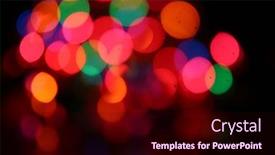  Presentation with red blue yellow - Presentation featuring of-focus-colored-lights-background background and a wine colored foreground