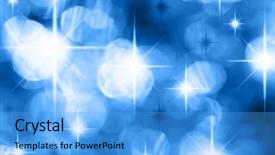  Presentation with blue neon - Colorful PPT theme enhanced with of focus with star backdrop and a light blue colored foreground