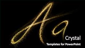  Presentation with gold star - Colorful slide set enhanced with of gold glittering star backdrop and a black colored foreground