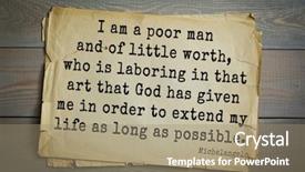  Presentation with michelangelo - PPT theme consisting of top-30 aphorism by michelangelo background and a coral colored foreground