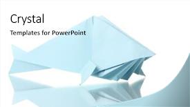  Presentation with fish - PPT layouts having of the blue paper background and a white colored foreground