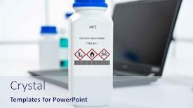  Presentation with oxygen - PPT theme having of2-oxygen-difluoride-cas-7783 background and a lemonade colored foreground