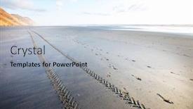  Presentation with new zealand - Presentation theme having off-road-car-tyre-track background and a light gray colored foreground