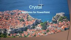  Presentation with old west - PPT layouts having off the west harbor croatia background and a ocean colored foreground