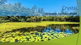  Presentation with purple green - Slide deck enhanced with off-to-the-side background and a cyan colored foreground