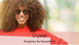  Presentation with announcement - Slide deck featuring  background and a  colored foreground