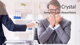  Presentation with bribe - Presentation enhanced with offered bribe for breaking law background and a lemonade colored foreground