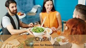  Presentation with fresh man chemistry - Presentation theme having young man passing over bowl background and a yellow colored foreground