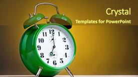  Presentation with dark green - Beautiful presentation featuring lunch sign office - big green alarm clock backdrop and a tawny brown colored foreground