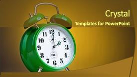  Presentation with dark green deep rich emerald - Amazing presentation having lunch sign office - big green alarm clock backdrop and a  colored foreground