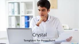  Presentation with music business - Slide set consisting of office and listening to music background and a lemonade colored foreground