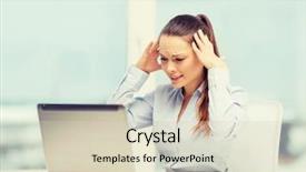  Presentation with business programming code abstract technology - Slides enhanced with office and technology concept - stress background and a  colored foreground