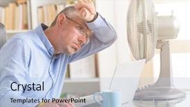  Presentation with heat - Colorful PPT layouts enhanced with office and tries to cool backdrop and a light blue colored foreground