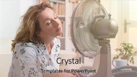  Presentation with heat - Amazing presentation theme having office and tries to cool backdrop and a coral colored foreground