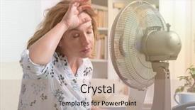  Presentation with heat - Presentation design with office and tries to cool background and a coral colored foreground