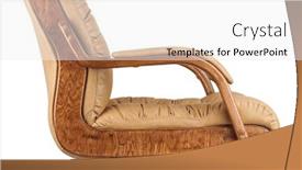  Presentation with office - Cool new theme with office-armchair-for-boss-isolated backdrop and a white colored foreground
