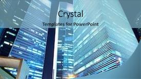  Presentation with singapore - Beautiful presentation design featuring office building in singapore backdrop and a  colored foreground