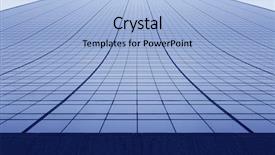  Presentation with tall building - Slide deck consisting of office building view from bottom background and a light blue colored foreground