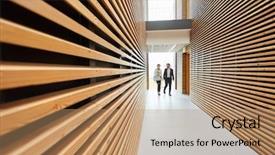  Presentation with elderly people walking difficulties - Amazing presentation theme having office building with modern architecture backdrop and a  colored foreground