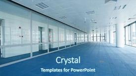  Presentation with modern building - Colorful presentation design enhanced with office building with specific floor backdrop and a  colored foreground