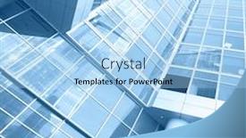  Presentation with office buildings - Beautiful slide deck featuring office buildings - modern architectural and business concept backdrop and a light blue colored foreground