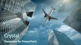  Presentation with office buildings - PPT layouts having office buildings near la defence background and a  colored foreground