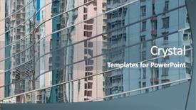  Presentation with office moves - Slide deck with office builidng background and a ocean colored foreground