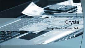  Presentation with accessories - Presentation featuring office business accessories e-commerce background and a light blue colored foreground