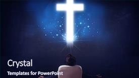  Presentation with office chair - Amazing theme having office chair with glowing backdrop and a navy blue colored foreground