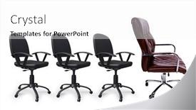  Presentation with promotion - Slides consisting of office-chairs-in-promotion-concept background and a white colored foreground