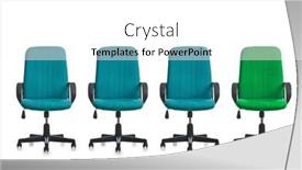 Presentation with promotion - Presentation theme with office-chairs-in-promotion-concept background and a white colored foreground