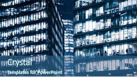  Presentation with skyscraper - Slides having office corporate building in london background and a ocean colored foreground