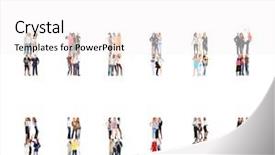  Presentation with business culture - Presentation design featuring office culture business picture background and a white colored foreground