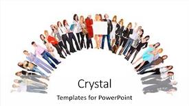  Presentation with culture - Presentation design featuring office culture corporate teamwork background and a white colored foreground