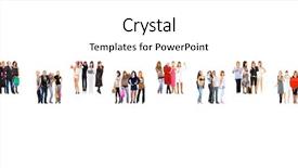  Presentation with groups - PPT theme featuring office culture isolated groups background and a white colored foreground