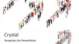  Presentation with culture - Beautiful slide set featuring office culture many colleagues backdrop and a white colored foreground