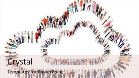  Presentation with culture diversity - Presentation theme consisting of office culture people diversity background and a lemonade colored foreground