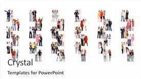  Presentation with culture diversity - Presentation theme consisting of office culture people diversity background and a white colored foreground