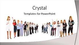  Presentation with culture - Cool new presentation theme with office culture united company backdrop and a white colored foreground